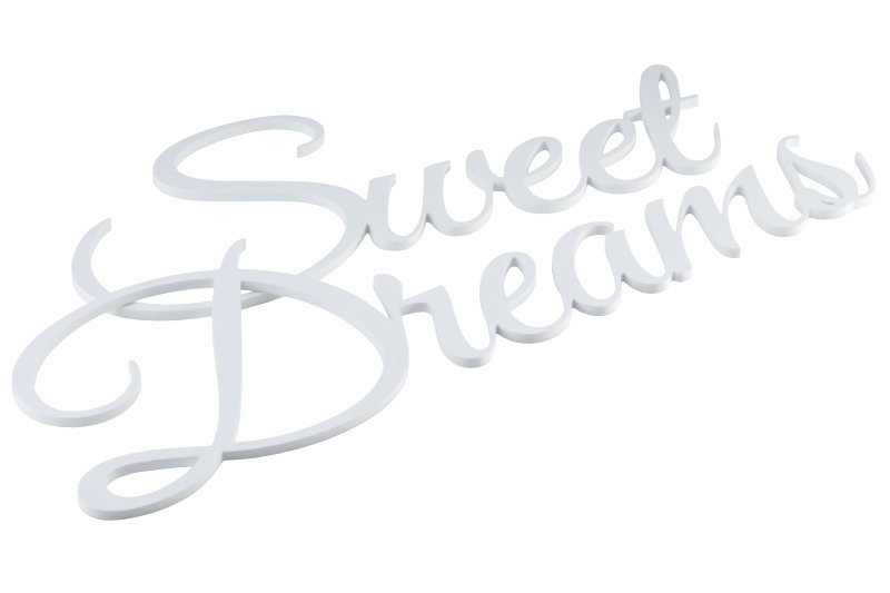 Sweet Dreams - gefraester Schriftzug